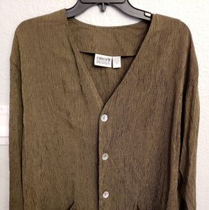 Vintage Chicos blazer/blouse retro 90s size 2 plus